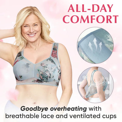 💦Sommerens beste venner💝Lace Unclasped Comfort Bra